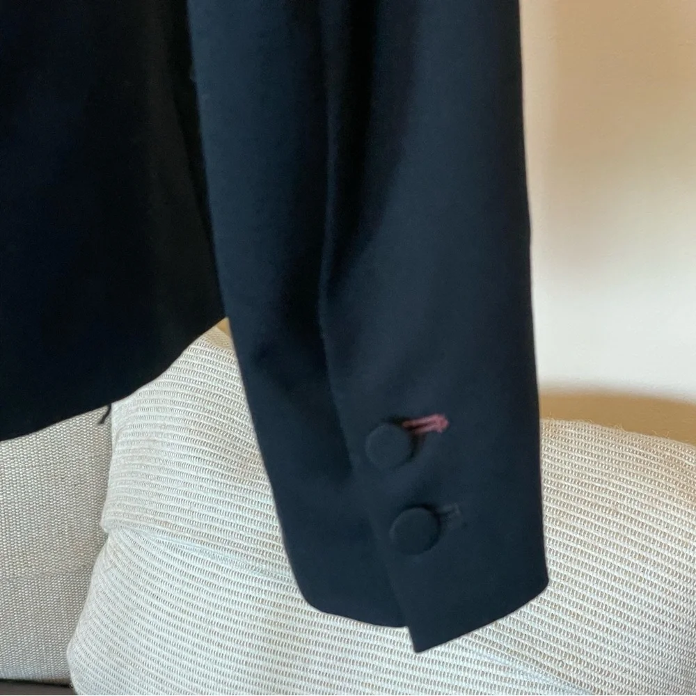 Uniqlo Ines De La Fressange Paris Womens Blazer Navy Blue Wool Blend Sz S